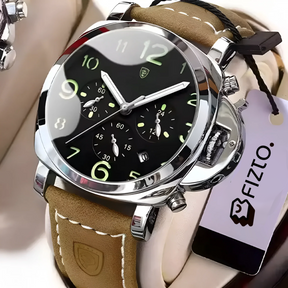 Relógio Lorvos com Pulseira de Couro