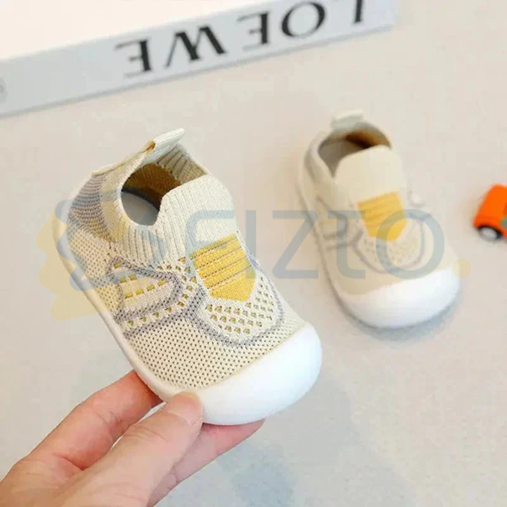 Tênis Meia Baby em Malha Respirável Knit