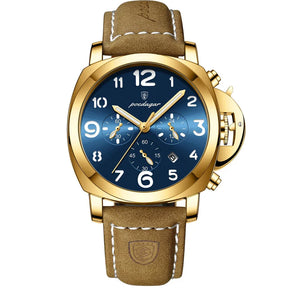 Relógio Lorvos com Pulseira de Couro